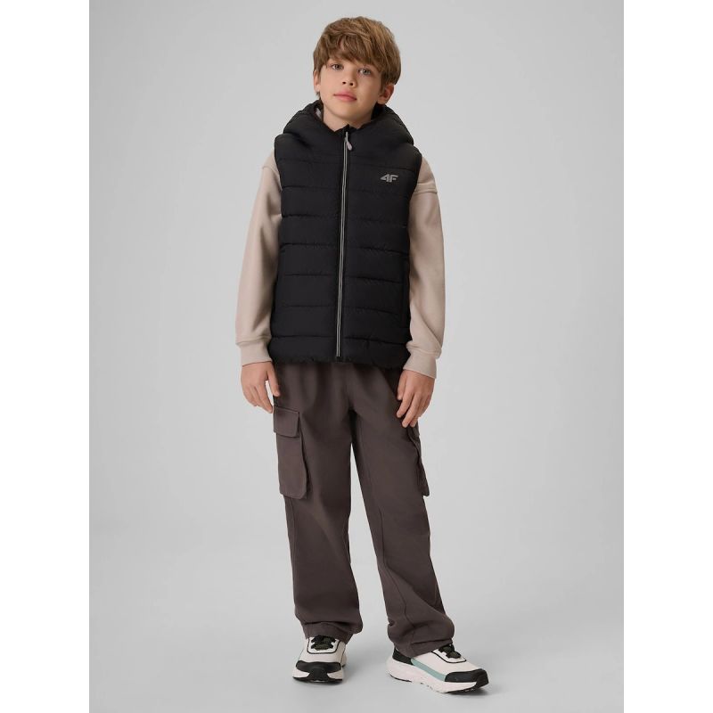4F Boy's vest with synthetic filling gyerek mellény 4FJRSS26TVJAM397-20S