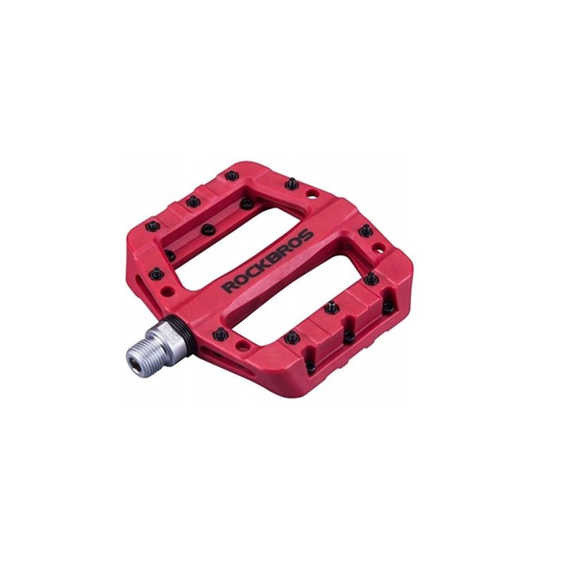 Rockbros red platform bike pedals