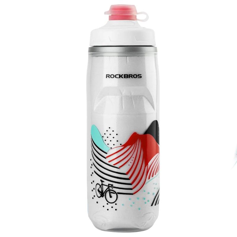 Rockbros thermal bottle 35210026001 white II fehér bottle, training equipment