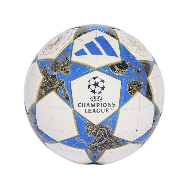 adidas UCL Mini 25/26 League Stage Football White, Blue, and Gold JP1544 labda
