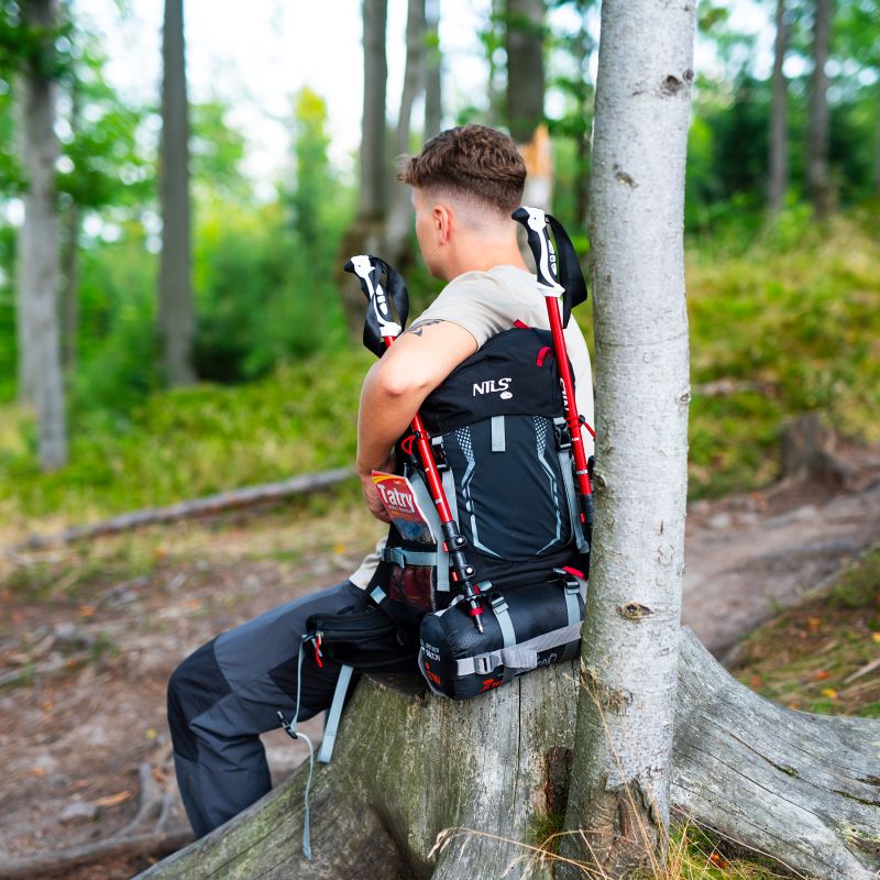 Nc1993 Northlake Black Tourist Backpack 30l+10 Nils Camp fekete hátizsák