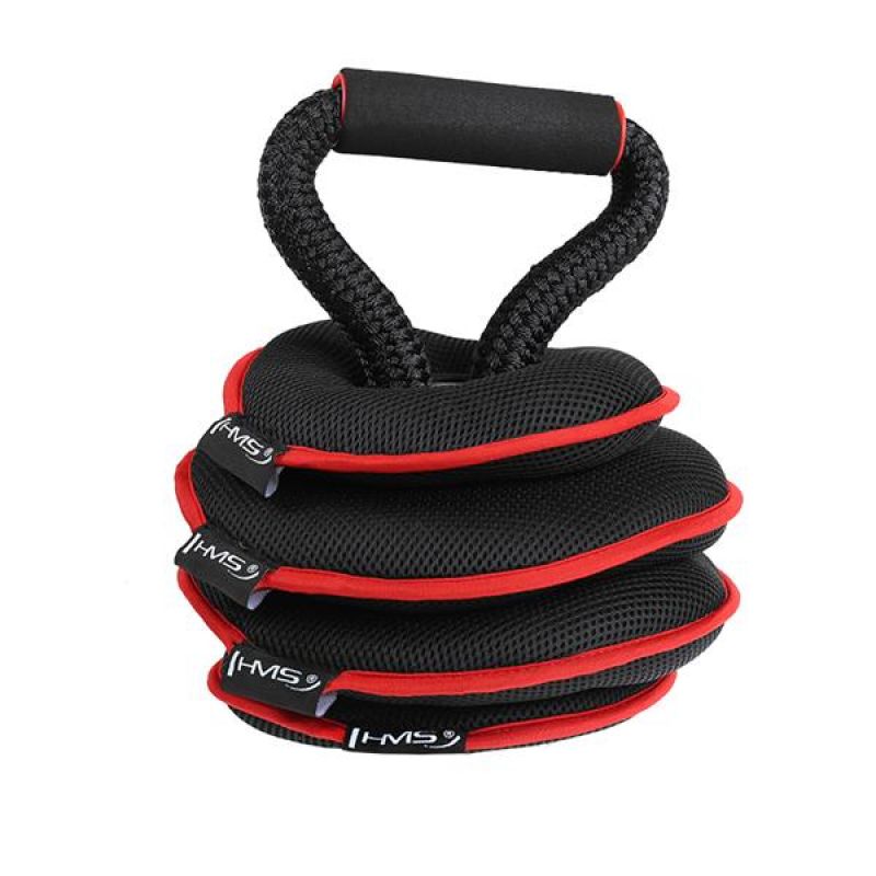 HMS Adjustable Soft Kettlebell 20 lbs KRM20 fekete súlyzó 17-64-810