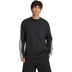 Adidas Men's Kit 3-Stripes Long Sleeve T-shirt Black fekete hosszú ujjú póló KF2427