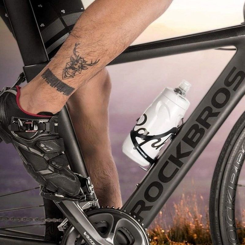 Rockbros 2017-11ABK Aluminium Bicycle Bottle Cage – Black fekete edzőfelszerelés Rockbros-2017-11ABK