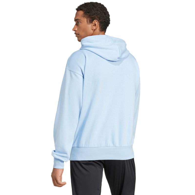 Men's adidas Essentials Feelcozy Hoodie, light blue IN6064 2xs kapucnis pulóver