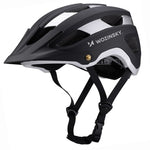 Wozinsky MTB bicycle helmet with removable visor, lightweight L - black and silver czarny || srebrny védőfelszerelés HT-001VCS-199799