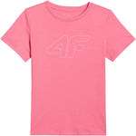 T-shirt for girls 4F F3004 4FJWSS26TTSHF3004 54S rózsaszín clothing