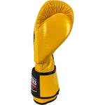 MASTERS FIGHT EQUIPMENT RBT-MEX Leather Boxing Gloves 12 oz Yellow sárga kesztyű 012204-12