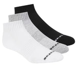 Skechers 3pk Unisex Terry Qtr Crew White