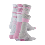 Nike Everyday Cush Crew Youth Socks White, Pink, szürke zokni