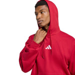 Men's adidas Essentials Feelcozy Hoodie red KC0907 piros kapucnis pulóver
