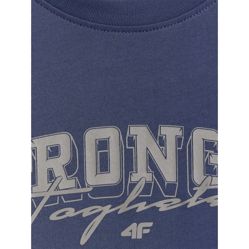 Boy's loose T-shirt with print 4F 4FJRSS26TTSHM3465-31S 158/164 shirts