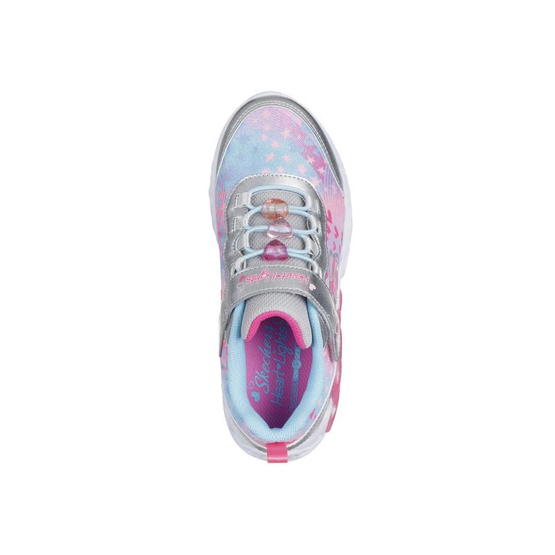 Skechers S-Lights Infinite Heart Lights-Heart Jewels 303261L-SMLT Silver/Multi szürke utcai cipő
