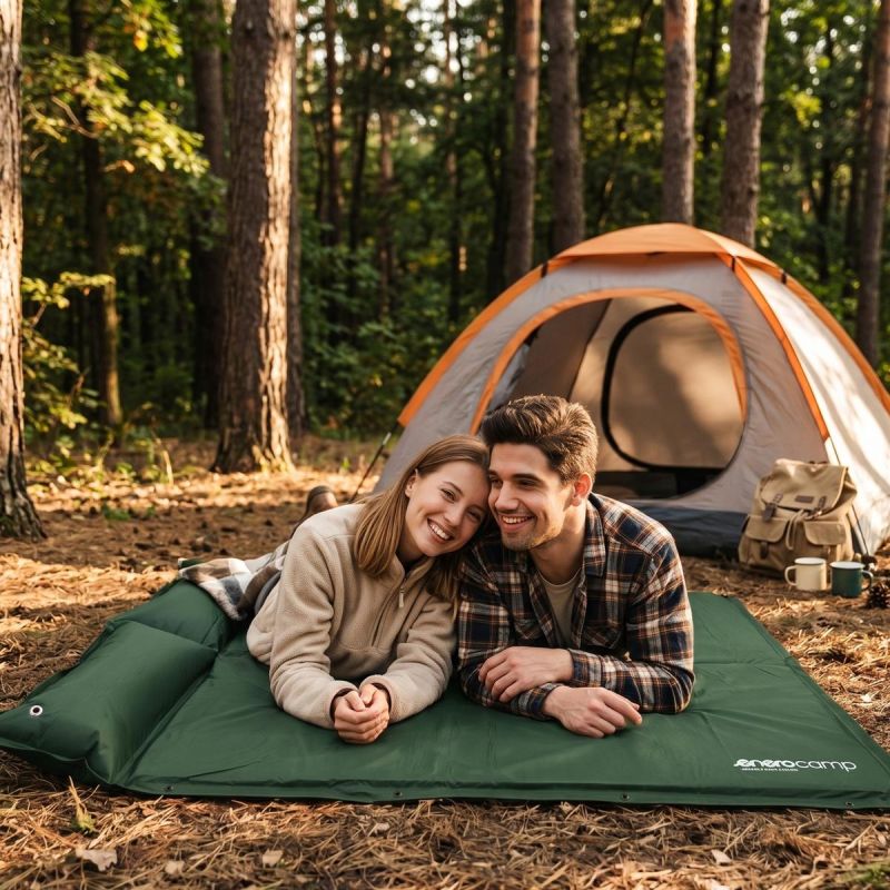 Enero Self-Inflation Mat Green Camp zöld training equipment, tourist equipment