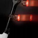 Rockbros Q2S LED Rear Bike Light with Smart Stop System + USB-C - USB-A Cable - Black fekete lights, tourist equipment