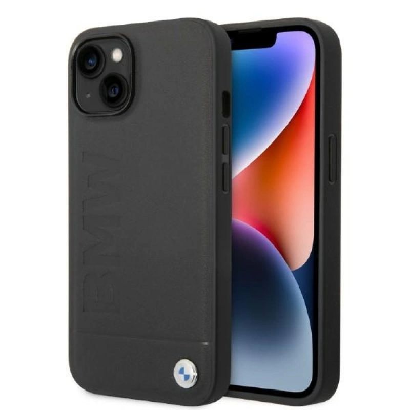 Case BMW BMHMP14MSLLBK iPhone 14 Plus 6.7 " / black hardcase Signature Logo Imprint Magsafe fekete nadrág