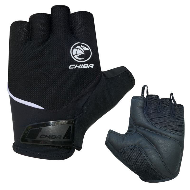 CHIBA SPORT M gloves black fekete kesztyű
