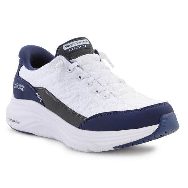 Skechers Slip-ins: Contour Foam - Cozy Fit 232619-WNV White/Navy Cipő