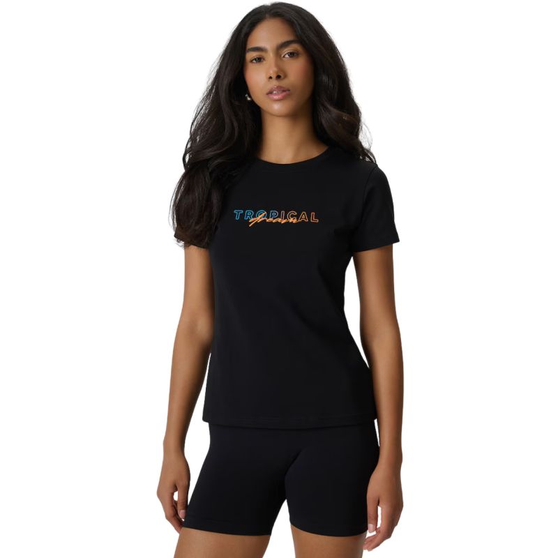 4F Women's T-shirt F2717 deep 20S fekete póló 4FWSS26TTSHF271720S