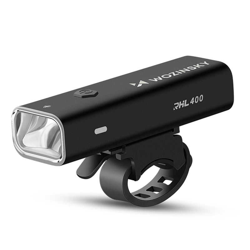 Wozinsky Front (400 lm) and Rear USB-C Bike Light Set - Black fekete készlet 304004-184365