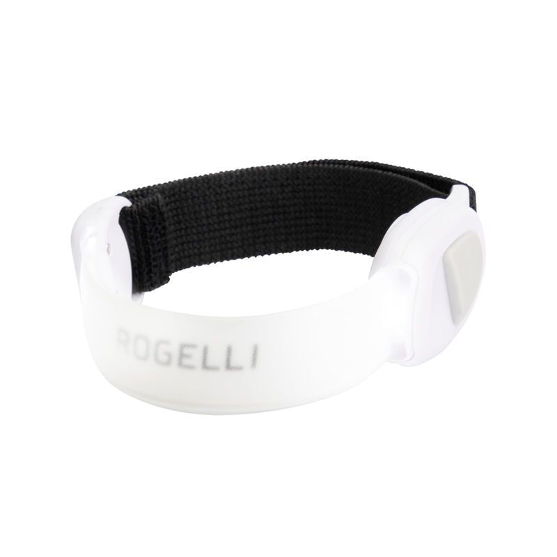 Rogelli LED headband white fehér wirstbands, headbands