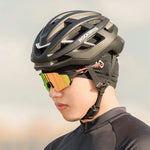 Rockbros cycling cap with cutouts for glasses - black fekete glasses, training equipment 304004-163826