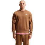 Nike Club FT Men's Sweatshirt Light barna pulóver FN3888270