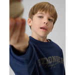 Boy's loose sweatshirt without hood 4F