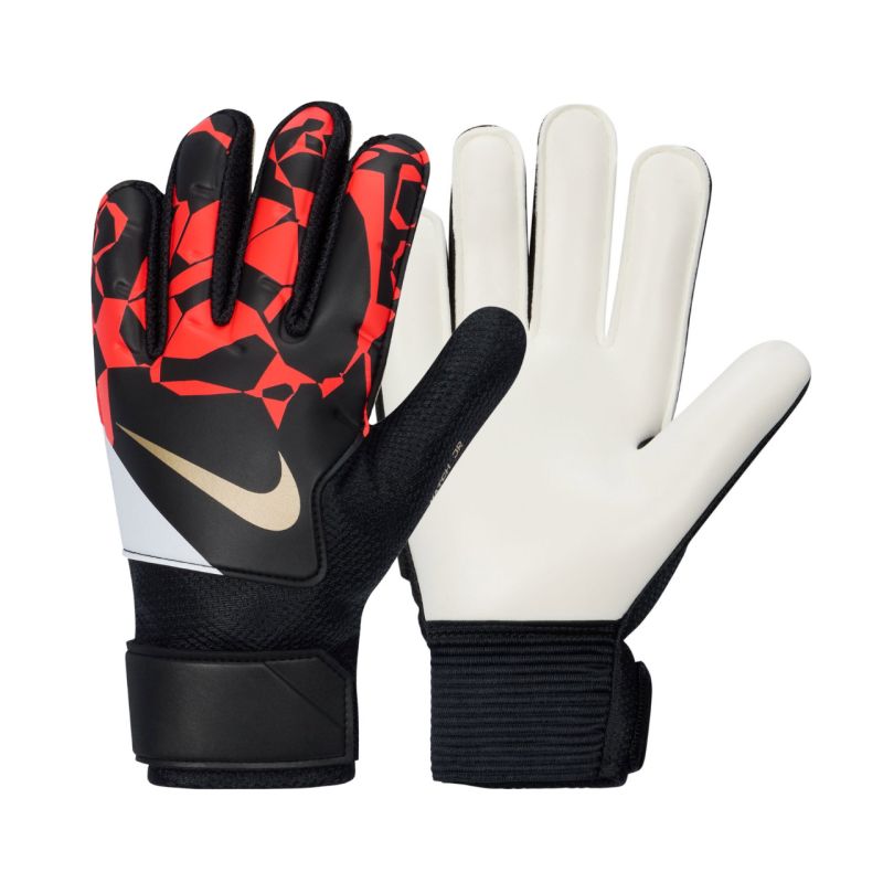 Nike Match Goalkeeper Kids' Goalkeeper Gloves Black and piros kapuskesztyű HQ0258011