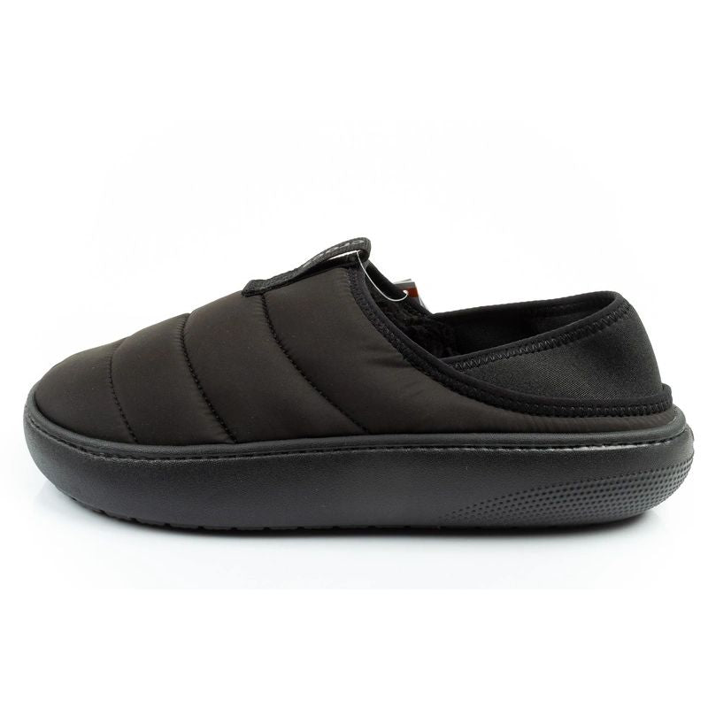 Crocs men's shoes slippers Classic Puff Moc slippers black insulated fekete papucs