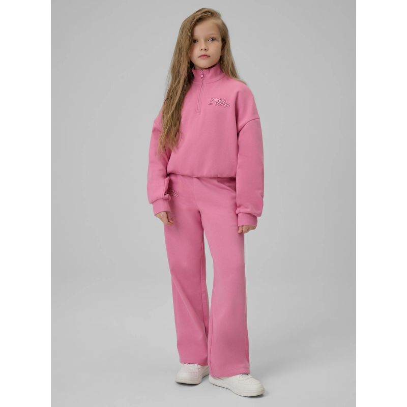 4F Regular sweatshirt without hood for girls kapucnis pulóver 4FJRSS26TSWSF2625-54S