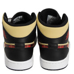 AIR Jordan Original 1 Mid Tartan Swoosh Men's Sneakers - fekete cipő