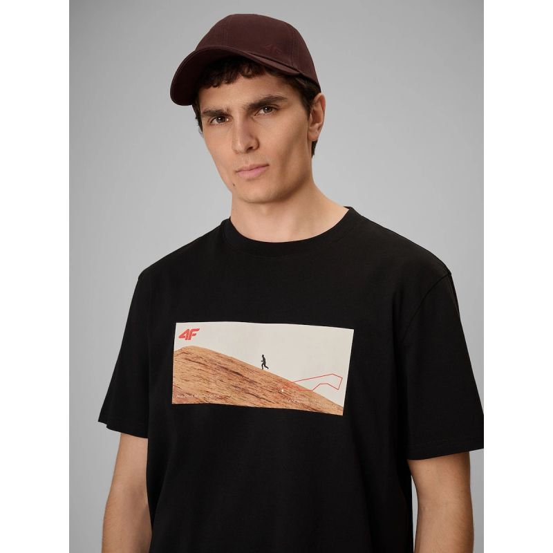 4F Men's regular printed T-shirt férfi póló 4FRSS26TTSHM4236-20S