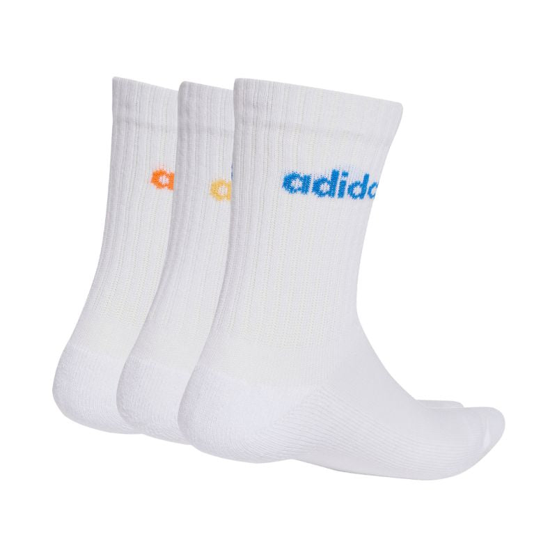 adidas Linear Crew Cushioned Socks 3 Pairs white KD1717 fehér zokni
