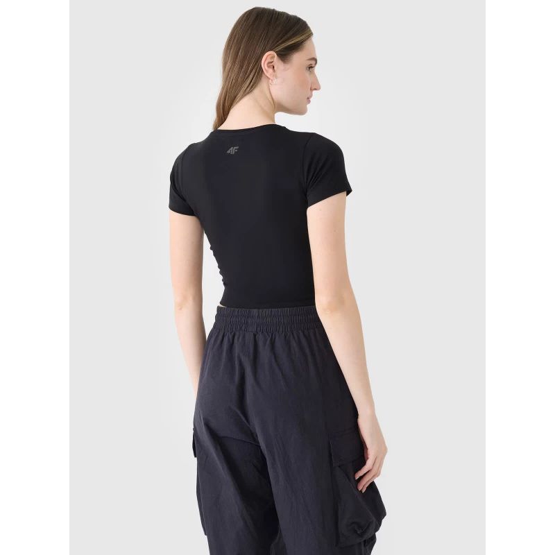 4f Women's crop top plain T-shirt 4FRSS25TTSHF2695-20S General