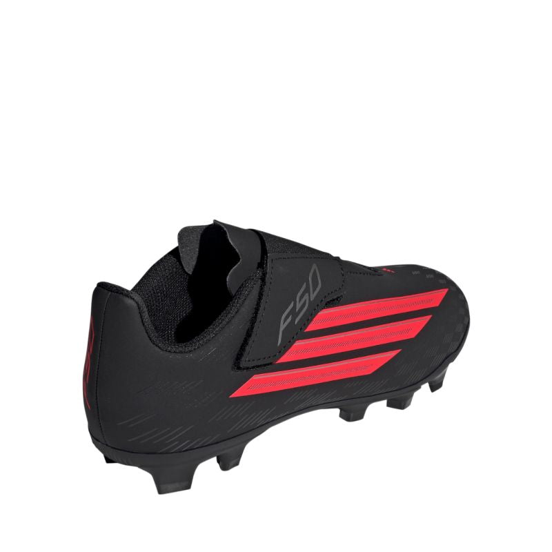 adidas F50 Club Vel FG/MG JS1488 kids' soccer fekete focicipő