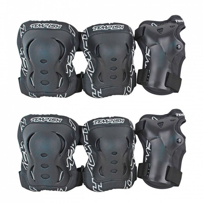 Tempish FID 1020000713 3-piece protectors fekete sets, protectors and knee pads