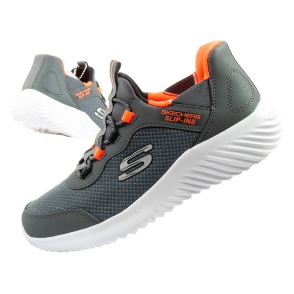 Skechers Bounder Slip-ins Junior Children's Sports Shoes Gray General