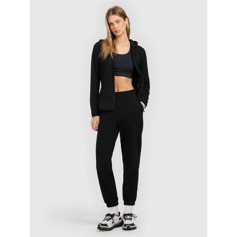 Women's slim fleece with hood 4F 4FRAW25TFLEF495-20S kapucnis pulóver