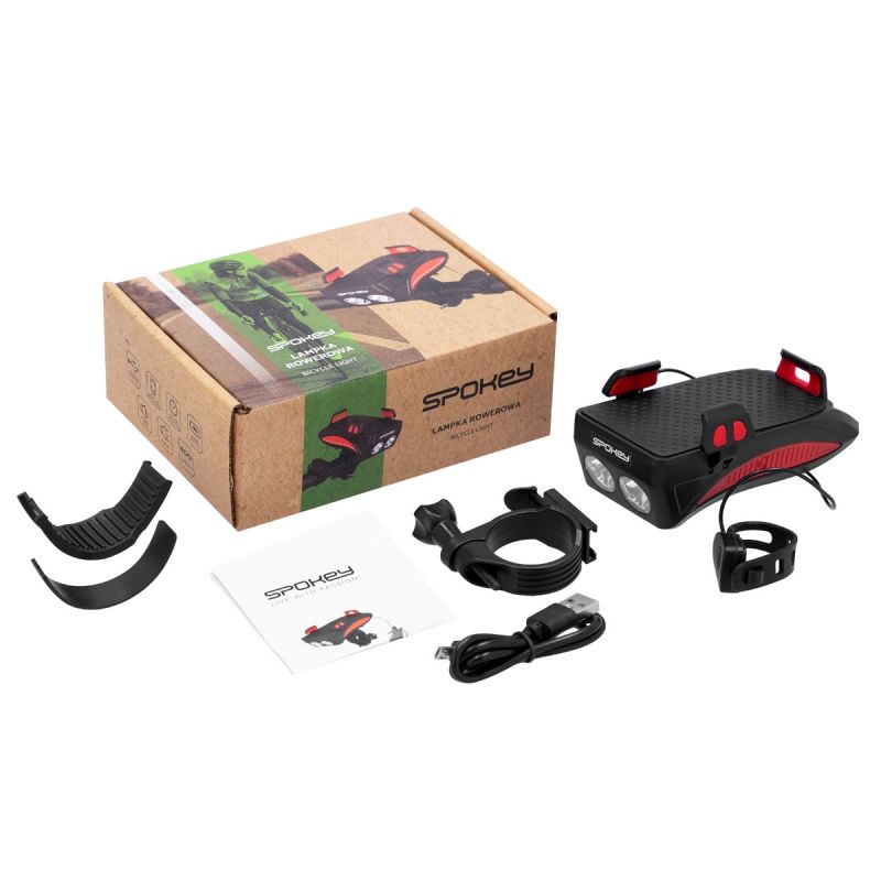 Spokey Holdi SPK-942715 bicycle lamp piros kiegészítő