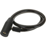 XQMAX SPIRAL BIKE LOCK WITH KEY 0. BLACK fekete pénztárca GSP-679636