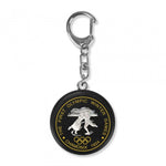 Sportrebel Custom Premium Mini Disc Keychain SILVER fekete kulcstartó