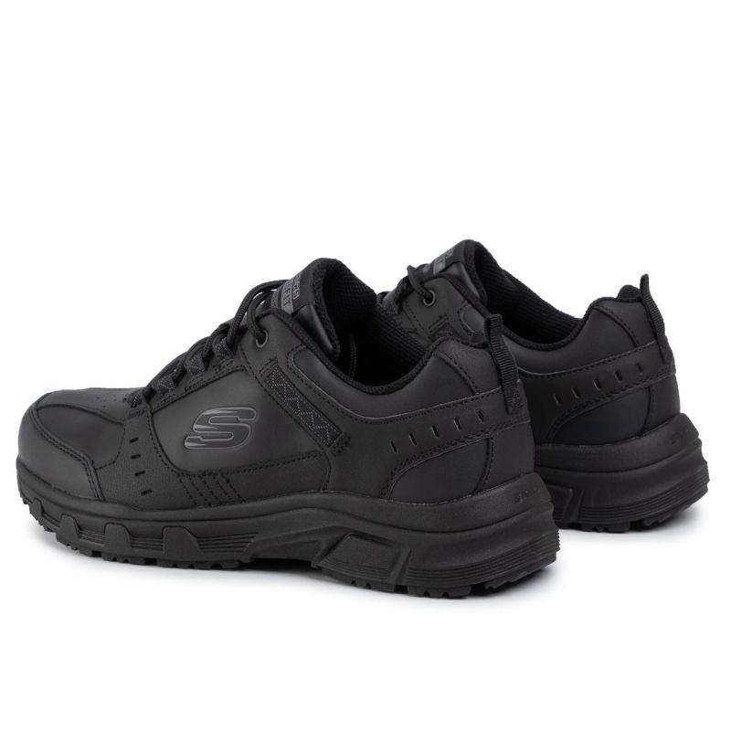 Skechers OAK CANYON REDWICK Men's Eco-Leather Sneakers Black (51896BBK) Cipő