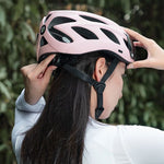 Rockbros Bike Helmet with Visor, Detachable UV Goggles, Detachable Visor, Unisex - Pink rózsaszín kiegészítő 304004-189135