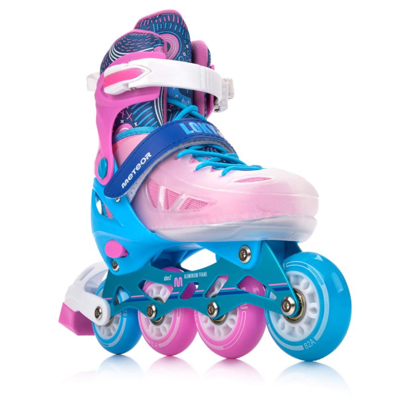 Meteor Roller Skates S 30-33 Loky Pink/Blue