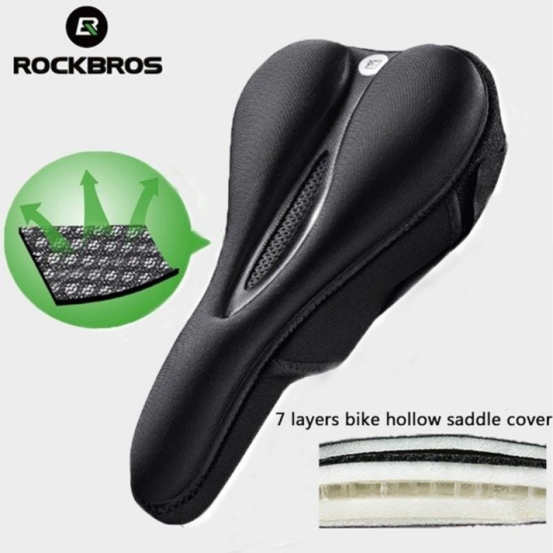 Rockbros LF047-S Gel Bicycle Saddle Cover, Silicone, Size M – Black fekete hátizsák Rockbros-LF047-S
