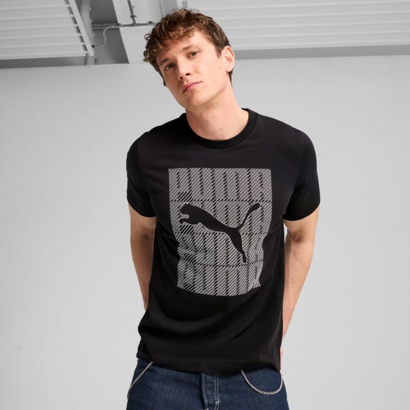 Puma Graphics Wording Tee M 684825 01 Póló