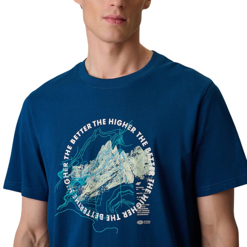 4F Men's T-shirt M2822 sea 46S zöld póló