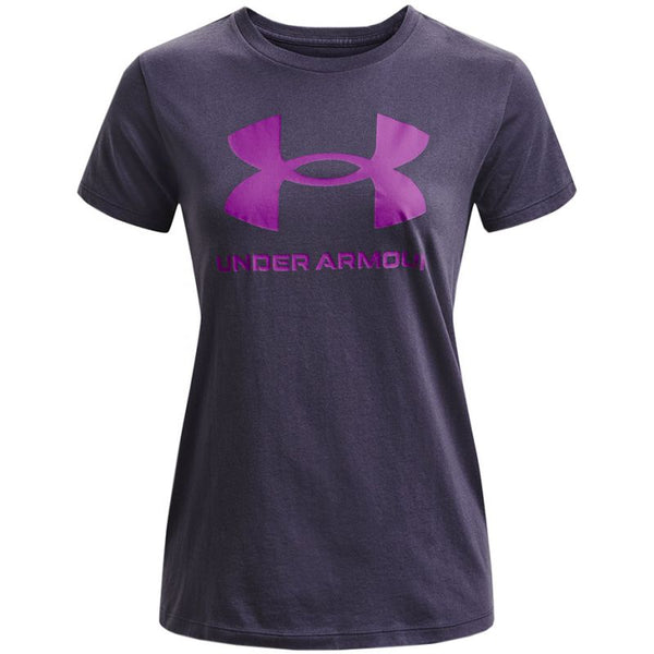 Under Armour Women's Live Sportstyle Graphic SSC T-Shirt Purple 1356305 558 Ruházat