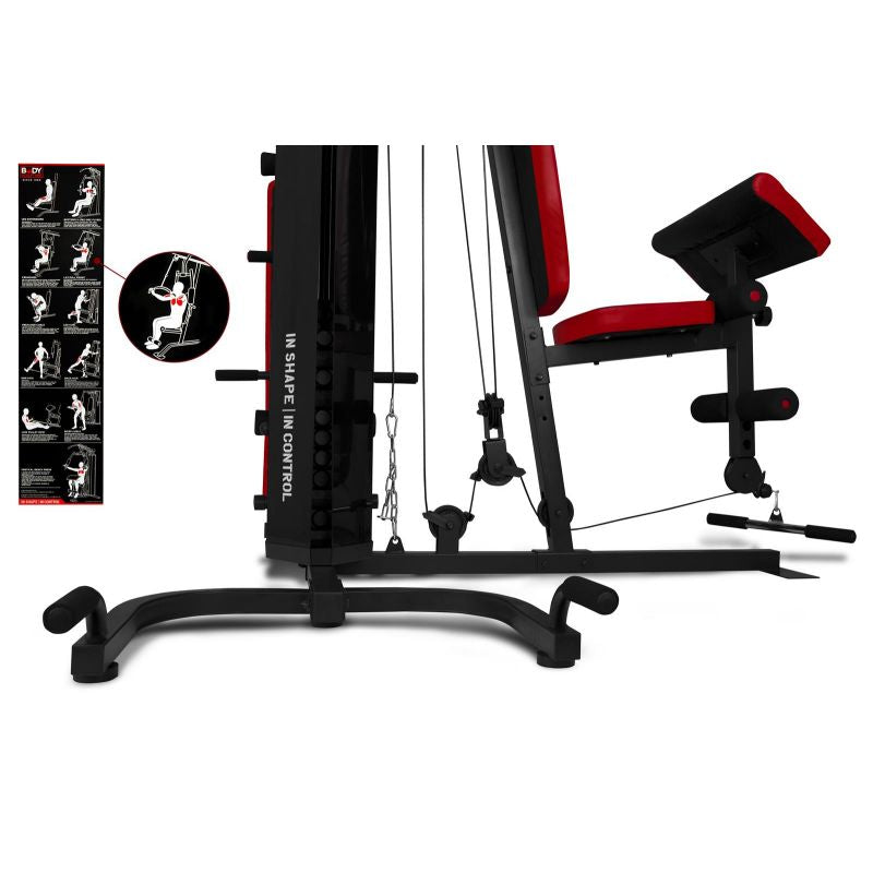 Body Sculpture Multigym PRO BMG 4700 bench with weight stack 66kg edzőfelszerelés BMG4700